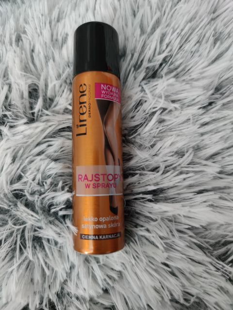 Lirene Rajstopy w sprayu, Lekko opalona satynowa skóra, Ciemna karnacja