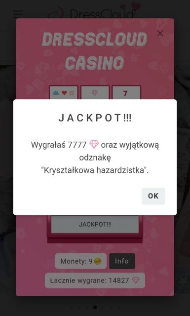 Urodzinowe kasyno DressCloud 