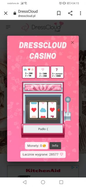 Urodzinowe kasyno DressCloud 