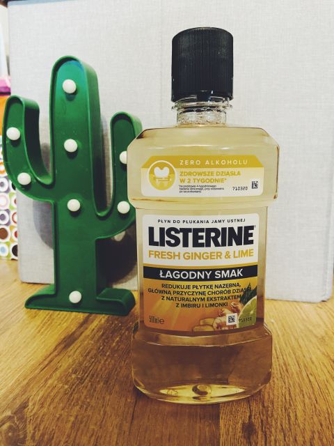 Listerine fresh ginger lime plyn do płukania jamy ustnej
