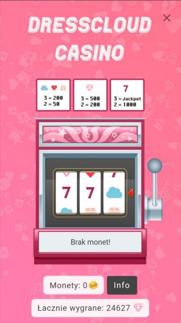 Urodzinowe kasyno DressCloud 