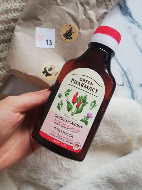 Green Pharmacy Olejek łopianowy, Stymulujący wzrost włosów, Z czerwoną papryką