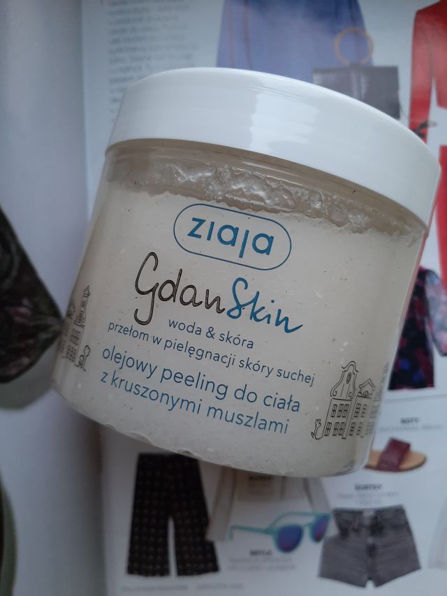 Ziaja GdanSkin, Woda & Skóra, Peeling do ciała, Olejowy, Z kruszonymi muszlami