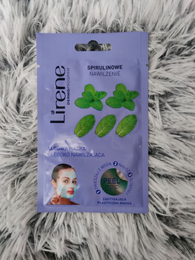 Lirene Dermoprogram, Maseczka do twarzy, Peel Off, Spirulinowe nawilżenie, Algowa, głęboko nawilżająca