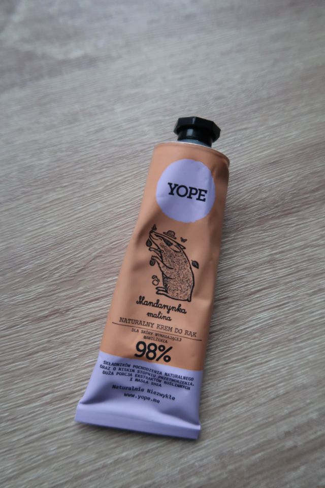 YOPE Krem do rąk, Mandarynka i malina