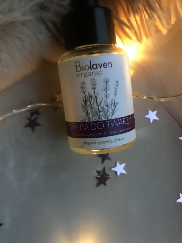 Sylveco Biolaven, Serum do twarzy i szyi, Przeciwzmarszczkowe, Olej z pestek winogron & Olejek lawendowy