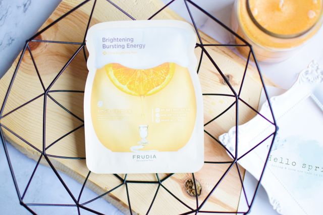 Frudia Maska do twarzy w płacie, Brightening Bursting Energy, Citrus Brightening Mask