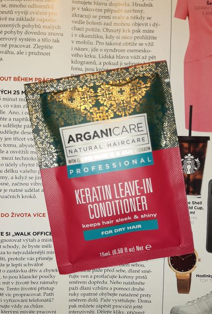 Arganicare Keratin leave-in conditioner, for dry hair, Nespłukiwana Odżywka Keratynowa do włosów suchych i zniszczonych 