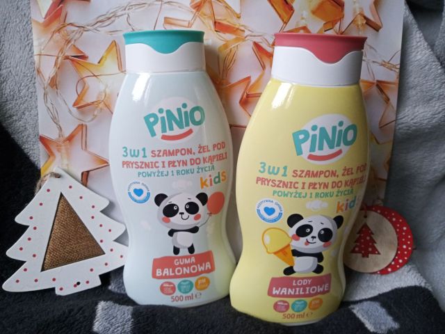 pinio 3w1, Szampon, Żel pod prysznic, Płyn do kąpieli,
