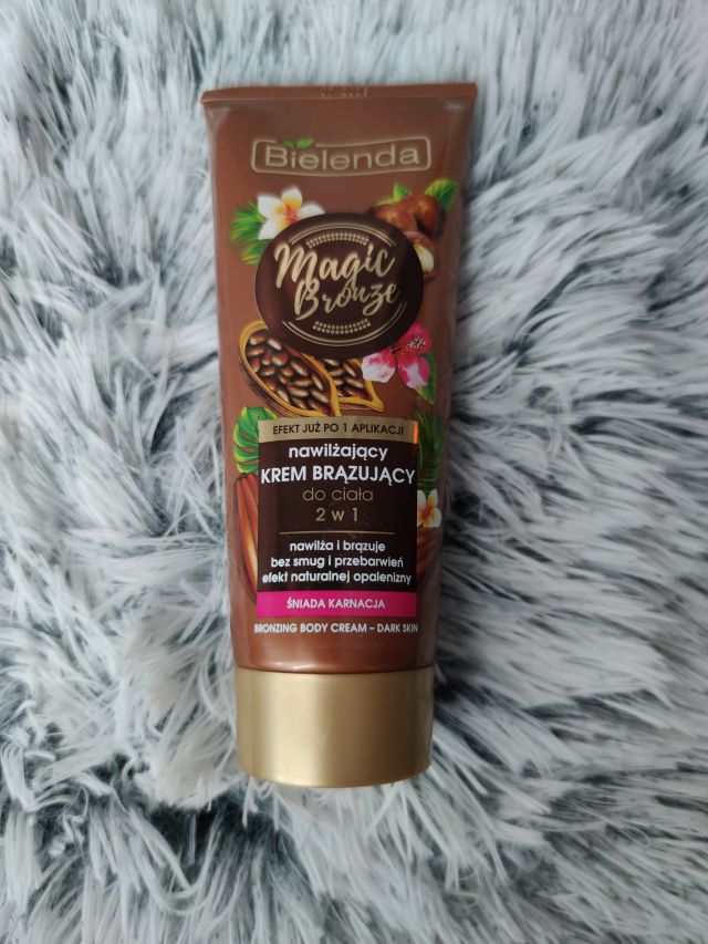 Bielenda Magic Bronze, Krem do ciała, Brązujący, Nawilżający, 2w1, Śniada karnacja
