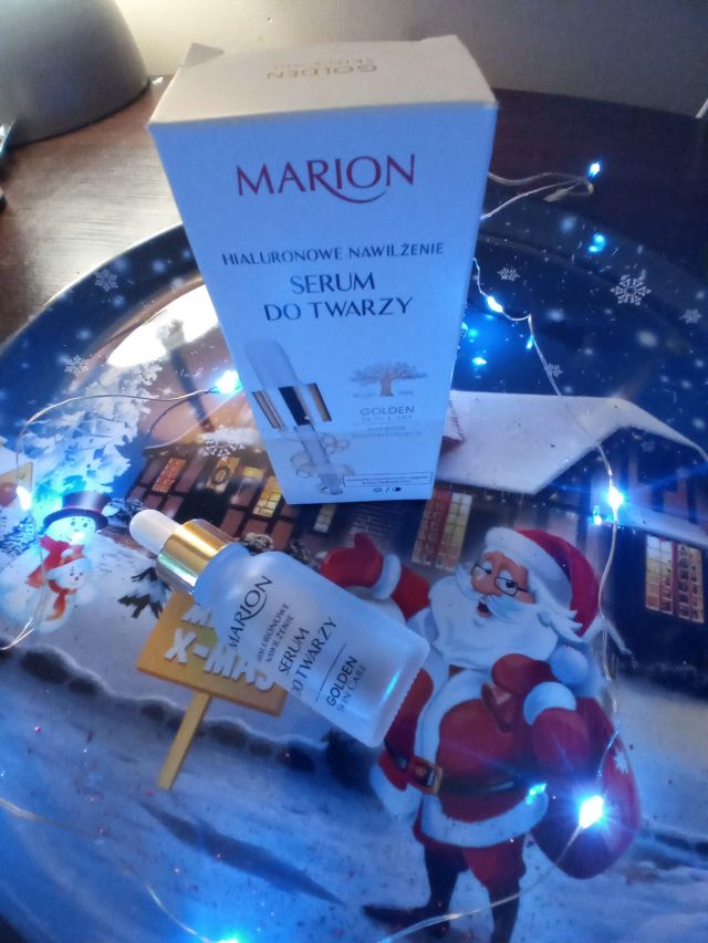 Marion Golden Skin Care, Serum do twarzy, szyi i dekoltu, Hialuronowe nawilżenie