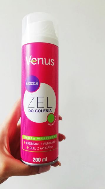 Venus Żel do golenia, Ekstrakt z rumianku, Skóra wrażliwa