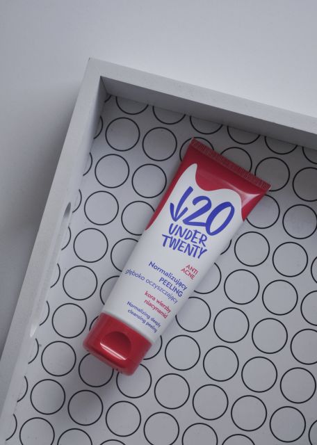 Under Twenty Anti Acne, Peeling do twarzy, Normalizujący, Głęboko oczyszczający, Kora wierzby, niacynamid