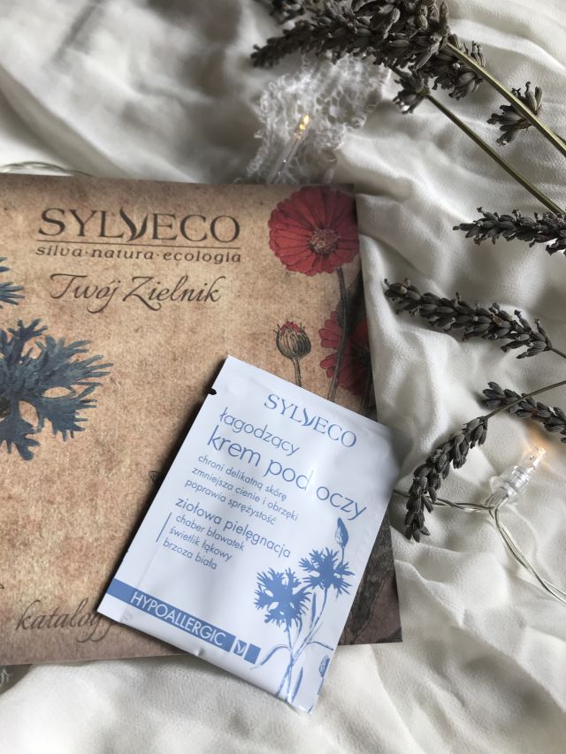 Sylveco Krem pod oczy, Łagodzący, Chaber, Bławatek, Świetlik łąkowy, Brzoza biała