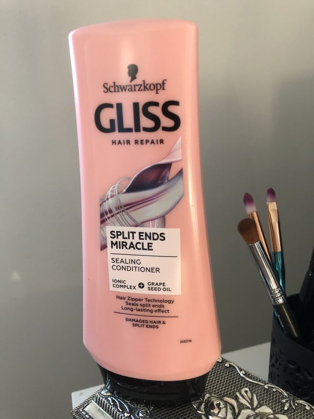 Schwarzkopf Gliss Split Ends Miracle, Odżywka do włosów, W sprayu, Ekspresowa, Kompleks jonowy i olej z pestek winogron 