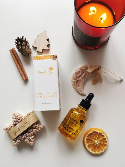 Pureheal's Propolis, Serum-ampułka do twarzy, Wzmacniająco-łagodząca, Z 90% propolisem 