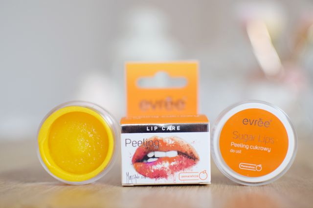 Evree Sugar Lips, Cukrowy peeling do ust, pomarańcza