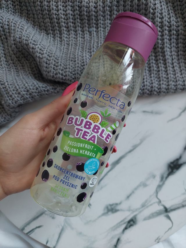 Perfecta Bubble Tea, Żel pod prysznic, Skoncentrowany, Passionfruit i Zielona herbata