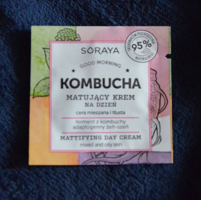 Soraya Kombucha, Krem do twarzy, Matujący, Na dzień, Cera mieszana i tłusta