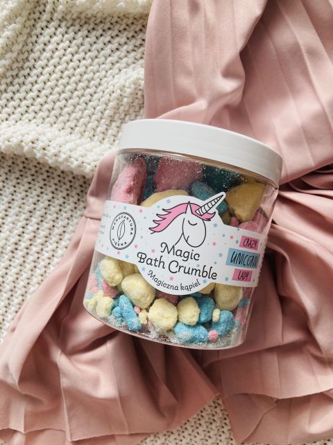 Manufaktura Piękna, magiczna kruszonka do kąpieli, Crazy Unicorn Lady