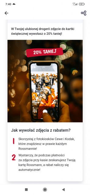 Kalendarz adwentowy Rossmann - aplikacja