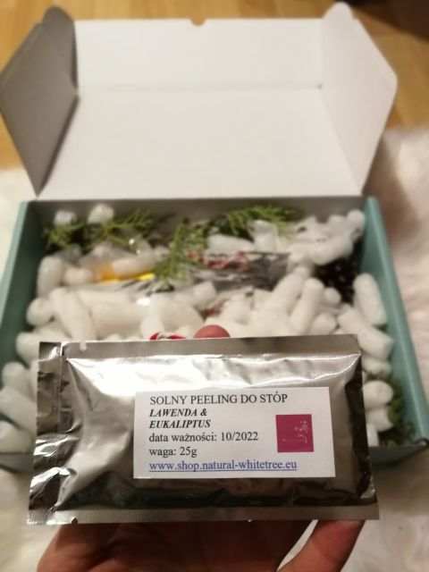 Natural Whitetree Cosmetics Solny peeling do stóp, lawenda & eukaliptus