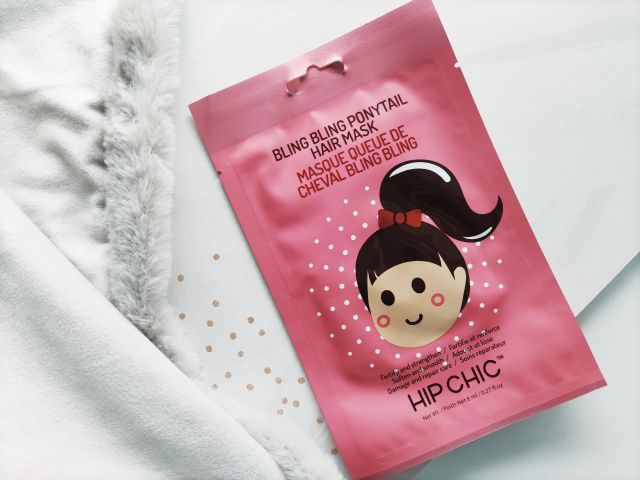 Hip Chic Maska do włosów, Bling Bling Ponytail, Wygładzająca, Do włosów suchych, zniszczonych i pozbawionych blasku