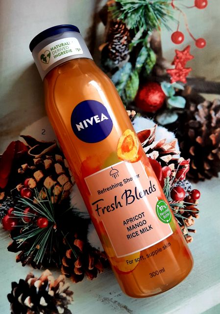 Nivea Fresh Blends, Żel pod prysznic, Mango, morela