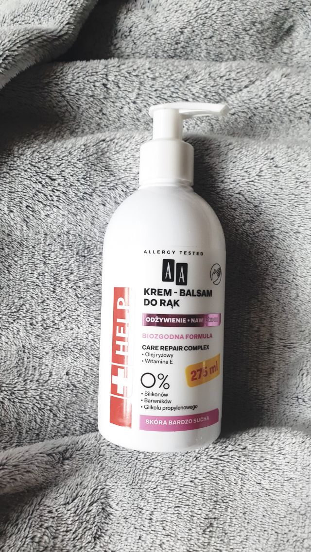 AA Help XXL, odżywiająco-nawilżający krem-balsam do rąk