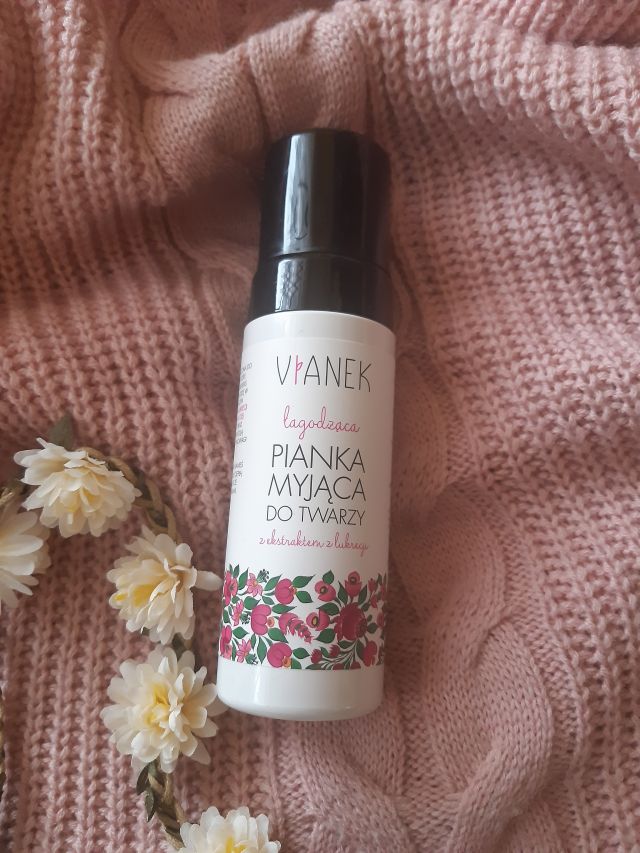 Sylveco Vianek, Pianka myjąca do twarzy, Seria różowa, Łagodząca