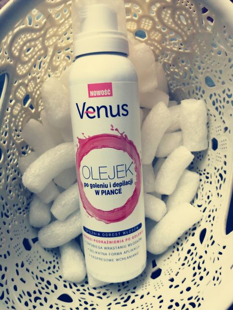 Venus Olejek do ciała w piance, Po goleniu i depilacji 
