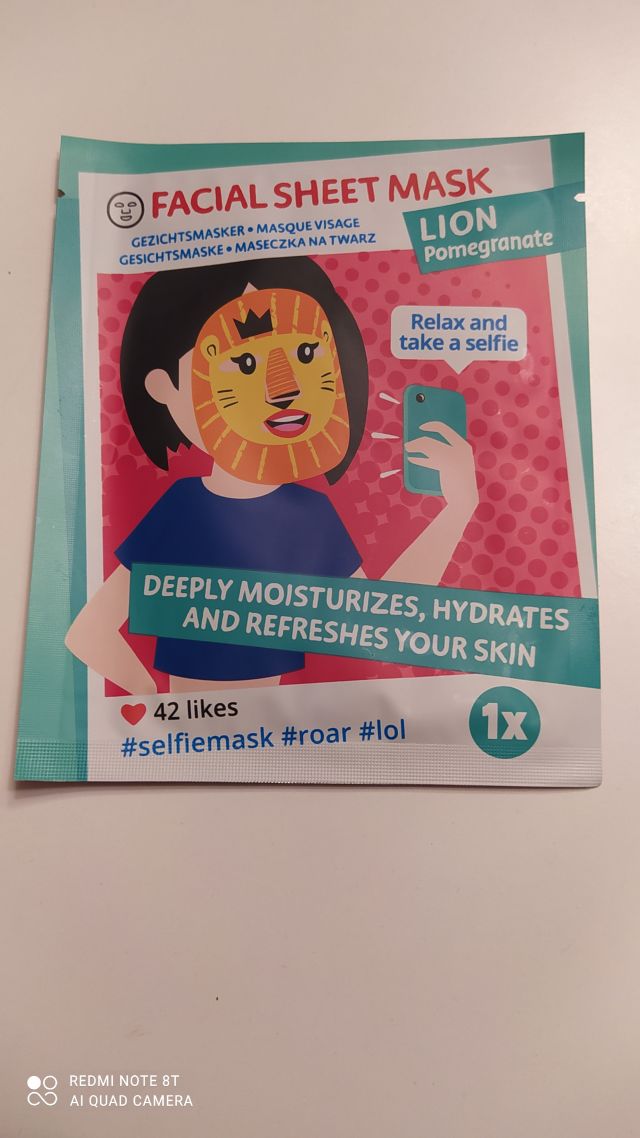 Facial Sheet Mask- lion pomegranate