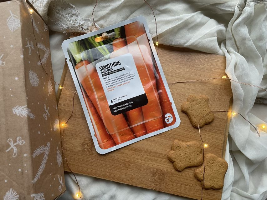 Farmskin Maska do twarzy w płacie, Superfood For Skin, Smoothing Sheet Mask, Marchew