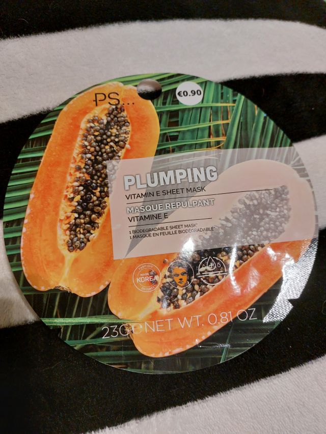 PS... Maseczka do twarzy w płacie, Plumping Vitamin E Sheet Mask
