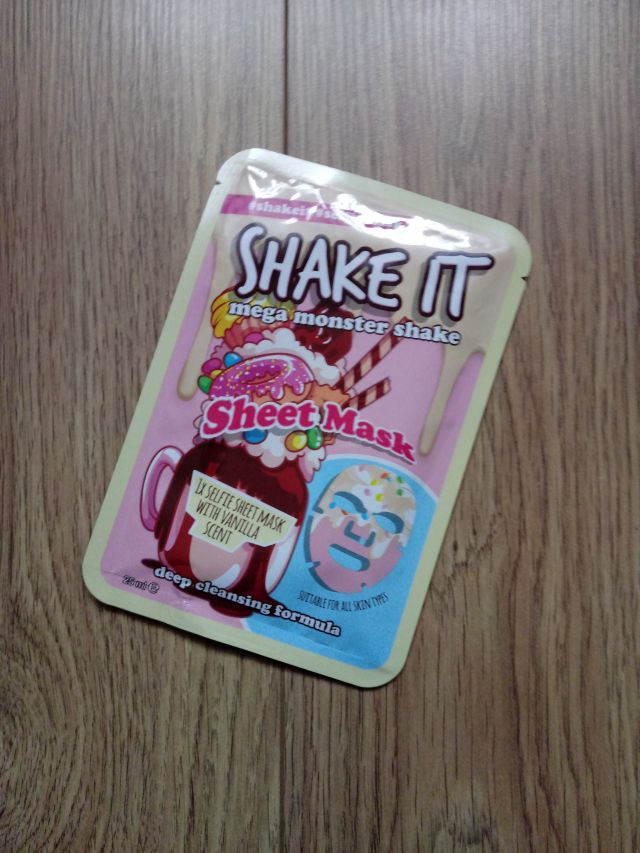 Maxbrands Marketing B.V. Shake It, Mega Monster Shake, Maseczka do twarzy w płacie, Głęboko oczyszczająca
