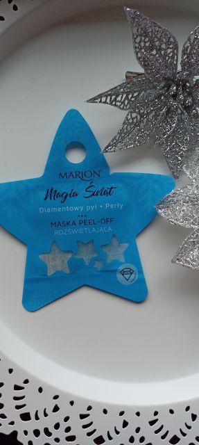 Marion Magia Świąt, Maska Peel-off, Rozświetlająca, diamentowy pył, perły