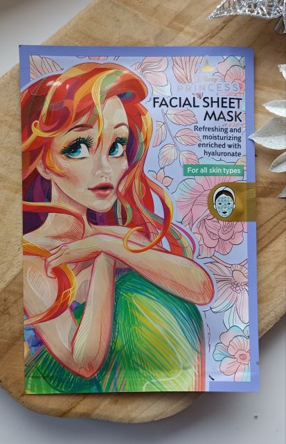 Disney Beauty & Care Maska do twarzy w płacie, Ariel