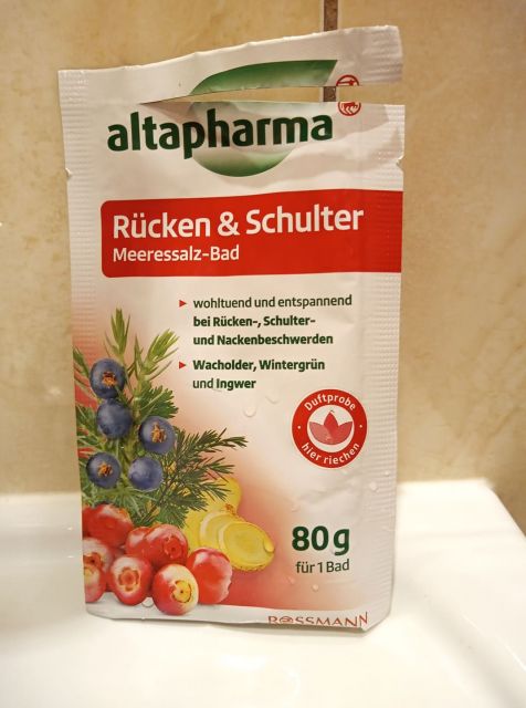 Altapharma Sól do kąpieli, Morska, Odprężająca, Rucken & Schulter