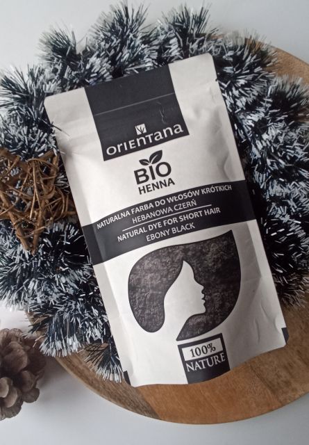 Orientana Bio Henna do włosów, Hebanowa czerń