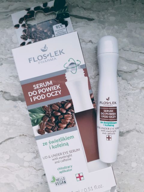 FlosLek Serum do powiek i pod oczy, Świetlik, Kofeina