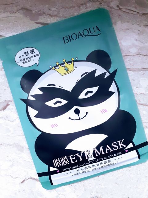 BIOAQUA Maseczka pod oczy w płacie, Eye Mask, Hydra Nourish, Moisturizing Meticulous Black Mask