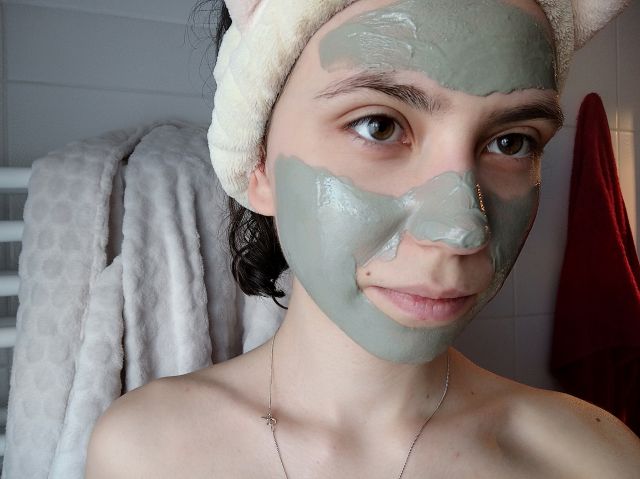 NIUQI Maseczka do twarzy, Oczyszczająca, Zielona glinka i woda bambusowa