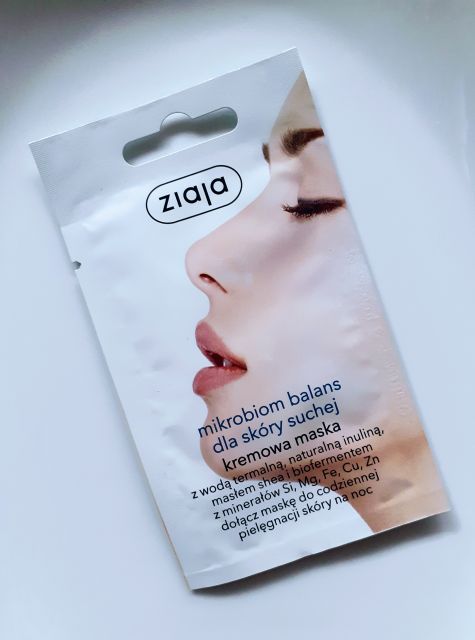 Ziaja Maseczka do twarzy, Mikrobiom, Balans dla skóry suchej, Woda termalna, Na noc
