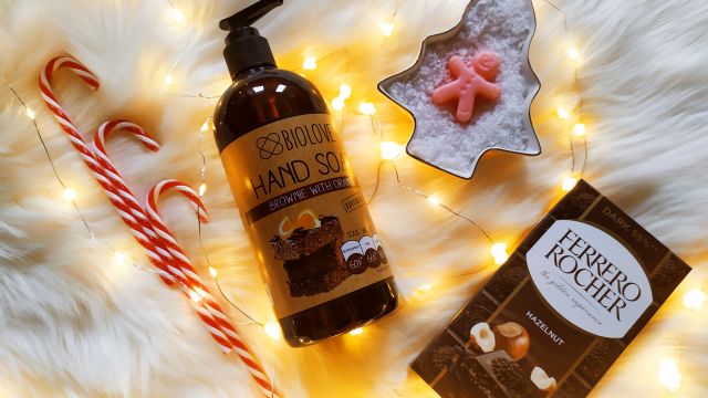 Biolove Mydło do rąk, Brownie z pomarańczą