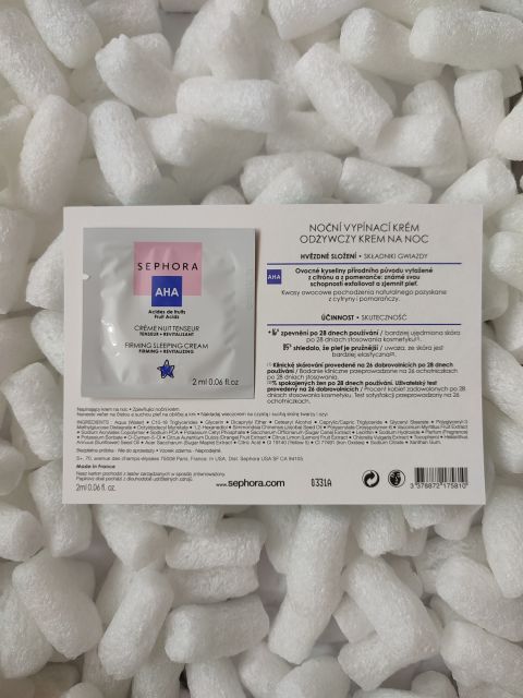 Próbka kremu na noc do twarzy