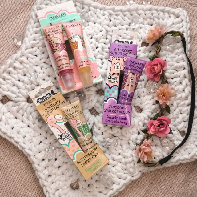 Floslek peelingi cukrowe i maska do ust, pielęgnacja ust pełną parą 