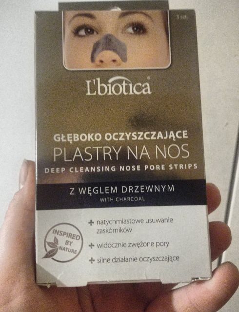L'biotica Plastry na nos, Głęboko oczyszczające, Z węglem drzewnym