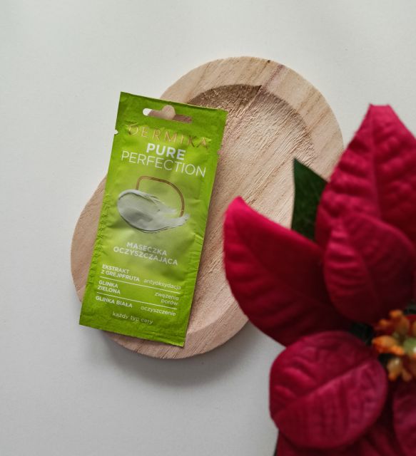 Dermika Maseczka do twarzy, Pure Perfection, Oczyszczająca, Ekstrakt z grejpfruta, Glika zielona, Glinka biała
