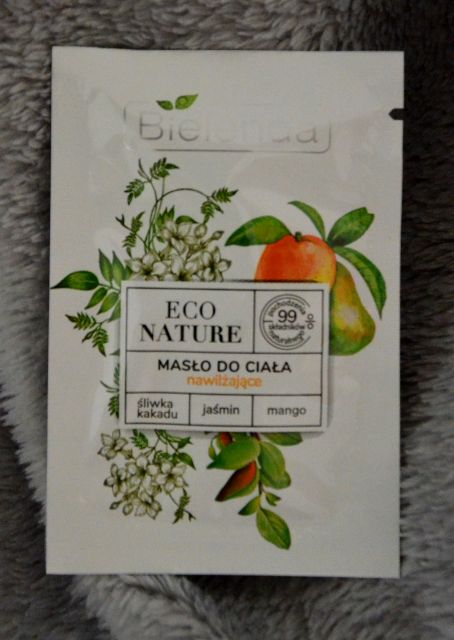 Bielenda Eco Nature, Masło do ciała, Nawilżające, Śliwka kakadu, jaśmin, mango