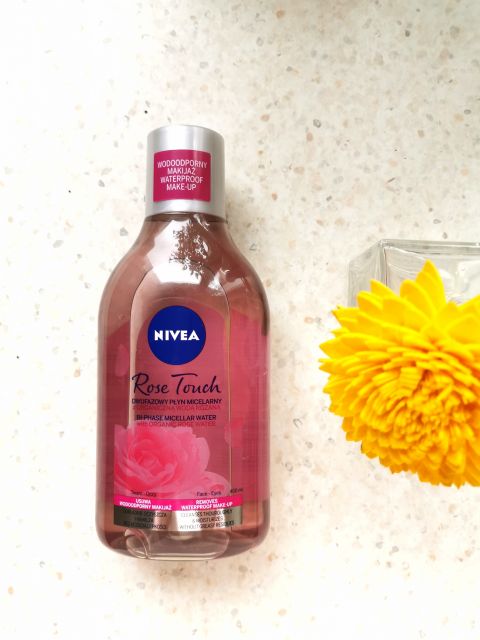Nivea Rose Touch, Płyn micelarny do twarzy, Dwufazowy